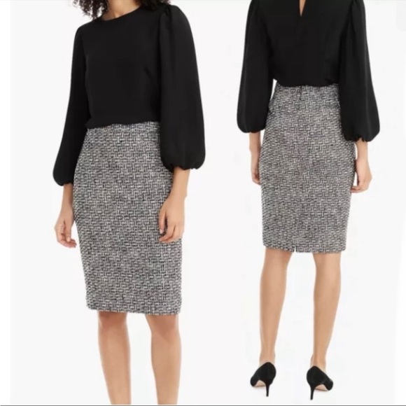 J. Crew Dresses & Skirts - J. Crew Tweed Pencil Skirt 4